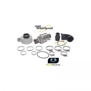 KIT RESISTENZA LAVASTOVIGLIE WHIRLPOOL IGNIS CORPO POMPA ORIGINALE 481010518499