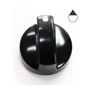 Manopola cucina piano cottura Lofra foro mm.6 nera diametro esterno mm. 45 - immagine 1
