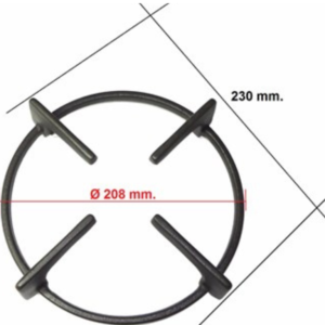Griglia Ghisa Cucina Tonda Cm.23.2 Piano Cottura Ignis Whirlpool Codice Ricambio 481245838434 C00319145 - immagine 1