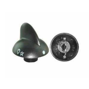 Manopola nera piano cottura rex electrolux aeg zoppas originale - immagine 1