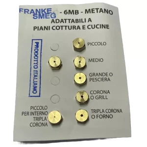 Kit ugelli piano cottura cucine gas Franke 5 fuochi + forno- gas metano - 6mb - immagine 1