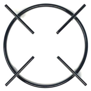 Griglia cucina Rex Electrolux 1 fuoco tonda smaltata nera diametro cm.14,2 - immagine 2