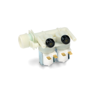 Elettrovalvola lavatrice carico acqua 2 vie 180° Ariston Indesit codice ricambio C00066518 - immagine 4