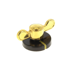Manopola cucina gas piano cottura Smeg marrone ed oro 694971068 - immagine 1