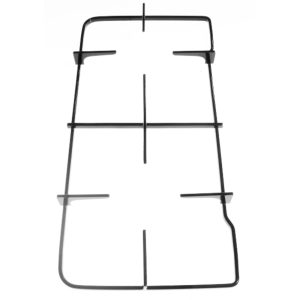 Griglia per piano cottura cucina a gas Smeg White Westinghouse nera 2 fuochi cm 46 x 22,5 - immagine 1