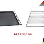 ARISTON INDESIT GRIGLIA E LACCARDA TEGLIA FORNO 447x365 mm - ORIGINALI - 2 PEZZI