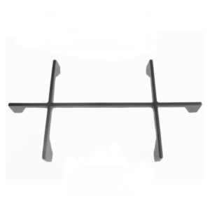 Griglia a croce in ghisa nera satinata 2 Fuochi piano cottura Foster cm.41,5 X 22,5 alta 4 cm. - immagine 1