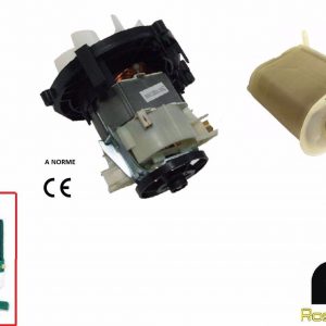 VORWERK FOLLETTO VK121 - VK122 MOTORE DOPPIO CUSCINETTO 300W + FILTRO SILENZIATORE