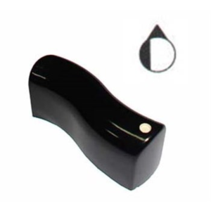 Manopola gas piano cottura cucina Star nera passo 6 mm - immagine 1