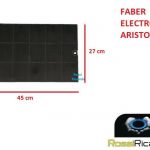 FILTRO CAPPA FABER ARISTON ELECTROLUX CON CARBONI ATTIVI 6093046 PER ISOLA PRISMA EGYZIA