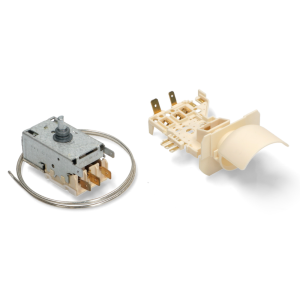 Termostato frigorifero Whirlpool Ikea portalampada ricambio originale 481228238175 - immagine 1