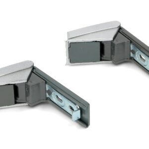Kit supporti maniglia cerniere porta frigorifero Liebherr codice ricambio 9590178 - 9590124 - immagine 2