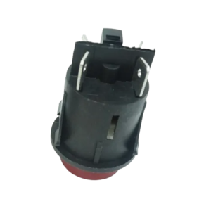 PULSANTE LUMINOSO ROSSO DA INCASSO 16 A BIPOLARE DIAMETRO 24 - 4 FASTON -1 PEZZO - immagine 2