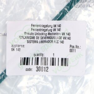 Tasto sgancio spazzola Vorwerk Folletto VK140 30812 originale - immagine 3