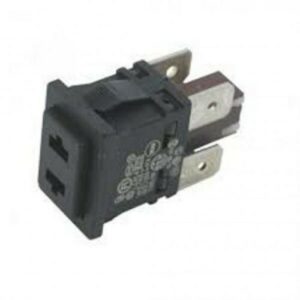 Interruttore push tasto da incasso 12a bipolare 13x20 4 faston tasto con asole - immagine 1