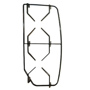 GRIGLIA CUCINA NARDI 2 FUOCHI DESTRA SMALTATA NERA CM.44 X 21,8/14,5 - immagine 1