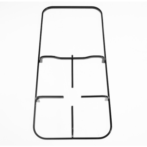 Griglia cucina Nardi 1 fuoco + piastra smaltata nera cm.45,6 x 21,3 - immagine 1