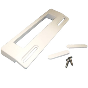 Maniglia ricambio frigo universale frigorifero bianca interasse fori da 113 a 166 mm - immagine 1