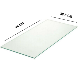 Candy Hoover Zerowatt Mensola in vetro frigo frigorifero 46 X 38,5 cm. ricambio originale 49035141 - immagine 1