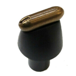 MANOPOLA GAS NERO SATINATO RUSTICA PIANO COTTURA HOTPOINT ARISTON C00110620 ORIGINALE - immagine 1