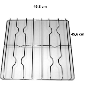 SMEG GRIGLIA ACCIAIO 4 FUOCHI 46,8 X 45,6 CM CUCINA PIANO COTTURA - immagine 1