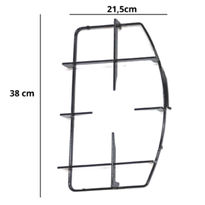 Hotpoint Ariston griglia cucina 1 fuoco sinistra nera Cm.38 X 21, 5 C00053171 - immagine 1
