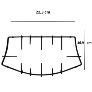 ARISTON GRIGLIA CUCINA PESCIERA CENTRALE INFERIORE C0053168 46,9 X 22,3 CM. - immagine 1