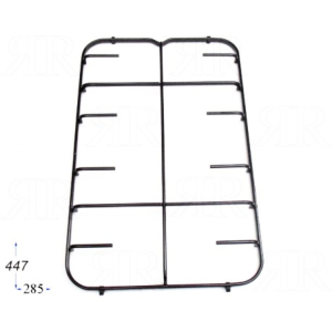 Griglia cucina gas Hotpoint Ariston Indesit 2 fuochi nera 44.7 x 28.5 cm codice ricambio C00094857 - immagine 2