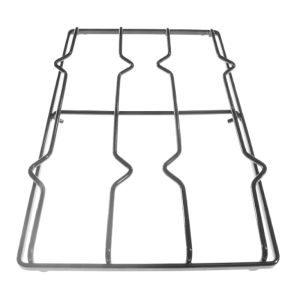 Ricambio Griglia 2 fuochi piattina nera lucida cucina gas Ariston indesit 42.8 X 25.6 cm - immagine 2