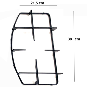 Hotpoint Ariston griglia cucina 1 fuoco destra nera cm.38 x 21.5 codice ricambio C00053170 - immagine 1