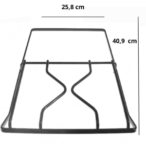 ARISTON GRIGLIA CUCINA 1 FUOCO + PIASTRA NERA CM.40,9 X 25,8 PER TUTTI I MODELLI PF640 - immagine 1