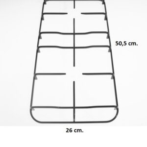 GRIGLIA 2 FUOCHI PER CUCINA A GAS LOFRA 50,5 X 26 cm. - immagine 1