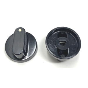 STAR MANOPOLA PIANO COTTURA FORO mm.6 NERA DIAMETRO ESTERNO mm.39 - immagine 1