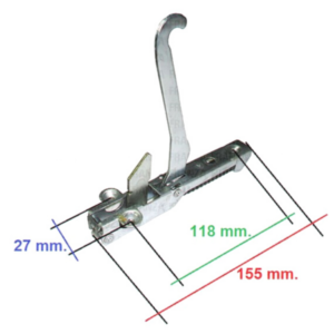 Coppia cerniere molle con portarullino forno Glem Gas da 60 cm. 2 vetri - immagine 2