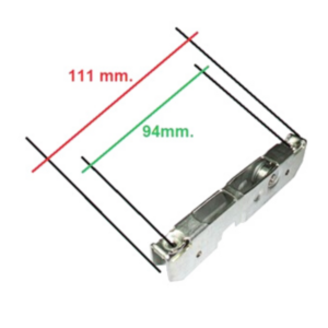 Coppia cerniere molle con portarullino forno Glem Gas da 60 cm. 2 vetri - immagine 3