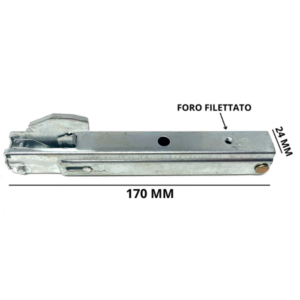 LOFRA COPPIA CERNIERE FORNO INCASSO PORTA PESANTE 17 X 23,5 CM SPORTELLO MOLLE - immagine 2