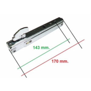 LOFRA COPPIA CERNIERE FORNO INCASSO PORTA PESANTE 17 X 23,5 CM SPORTELLO MOLLE - immagine 3