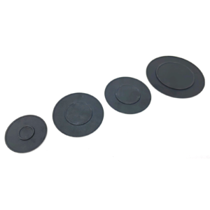 Kit 4 piattelli spartifiamma 4 fuochi neri lucidi cucina gas Glem Gas - immagine 2