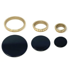 Kit piattelli + anelli spartifiamma cucina 3 fornelli piano cottura Lofra - immagine 1