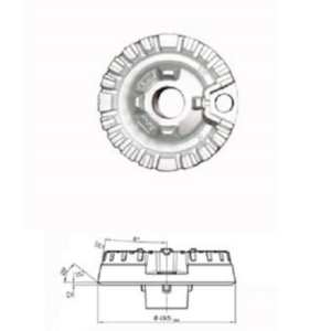 HOTPOINT ARISTON BRUCIATORE SPARTIFIAMMA PICCOLO CUCINA C00325714 PIANO COTTURA - immagine 1
