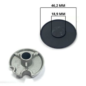 Ricambio bruciatore + piattello spartifiamma ausiliario piccolo cucina a gas Hotpoint Ariston Indesit - immagine 2