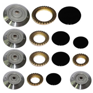 STAR SERIE BRUCIATORI + ANELLI SPARTIFIAMMA + PIATTELLI CUCINA GAS 5 FUOCHI - immagine 1