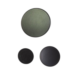 Piattelli spartifiamma neri opachi 3 fuochi cucina Rex Electrolux - immagine 1