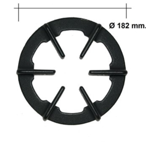 Griglia in ghisa Tonda piano cottura Franke diametro 182 mm. Fuoco Piccolo Codice ricambio 133.0040.031 1981098 - immagine 1