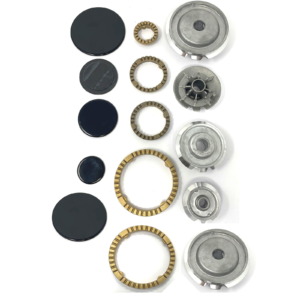 Kit Bruciatori con piattelli e anelli spartifiamma piano cottuta Hotpoint Ariston Indesit 5 fuochi - immagine 1