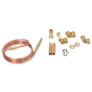 TERMOCOPPIA UNIVERSALE 90 cm. COMPLETA di 12 RACCORDI PER CALDAIE FORNI CUCINE INDUSTRIALI - immagine 1