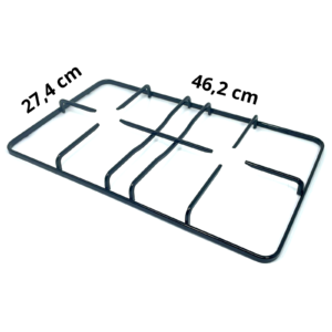 griglia 2 fuochi piano cottura cucina a gas Rex Zanussi Zoppas Castor 46.3 x 27.4 cm. - immagine 1