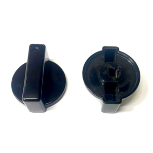 Manopola Candy nera cucina piano cottura 1 pezzo - foro 6 gambo 1 mm - immagine 1