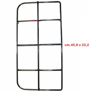 JOLLY INOX GRIGLIA IN PIATTINA NERA 2 FUOCHI CUCINA GAS 45,6 X 23,2 CM - immagine 1
