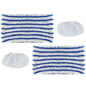 Polti kit 2 panni pavimento + 2 cuffie in spugna Vaporetto 3 clean ricambio originale PAEU0357 - immagine 1